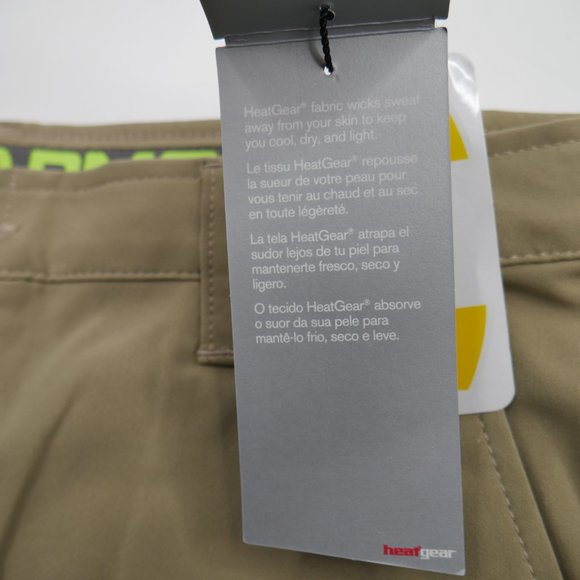 Under Armour Heatgear Long Length Golf Shorts Boys - Picture 8 of 9